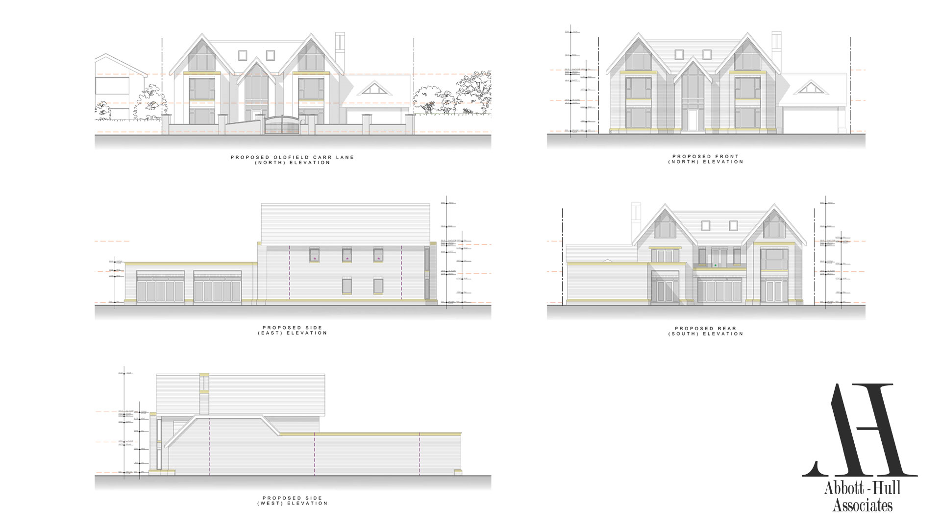 Oldfield Carr Lane, Poulton-le-Fylde, New Dwelling - Proposed Elevations